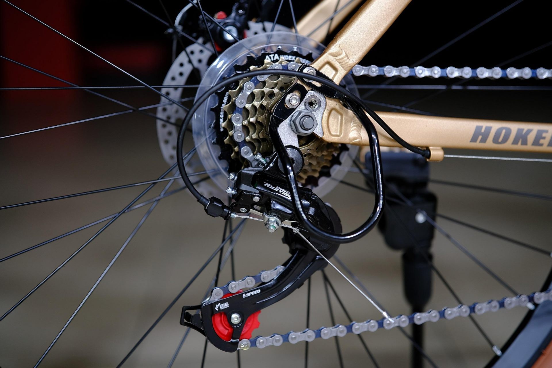 Задний переключатель Shimano Tourney TZ500 оригинал HOKE ONE WAY 27,5 матовый коричневый