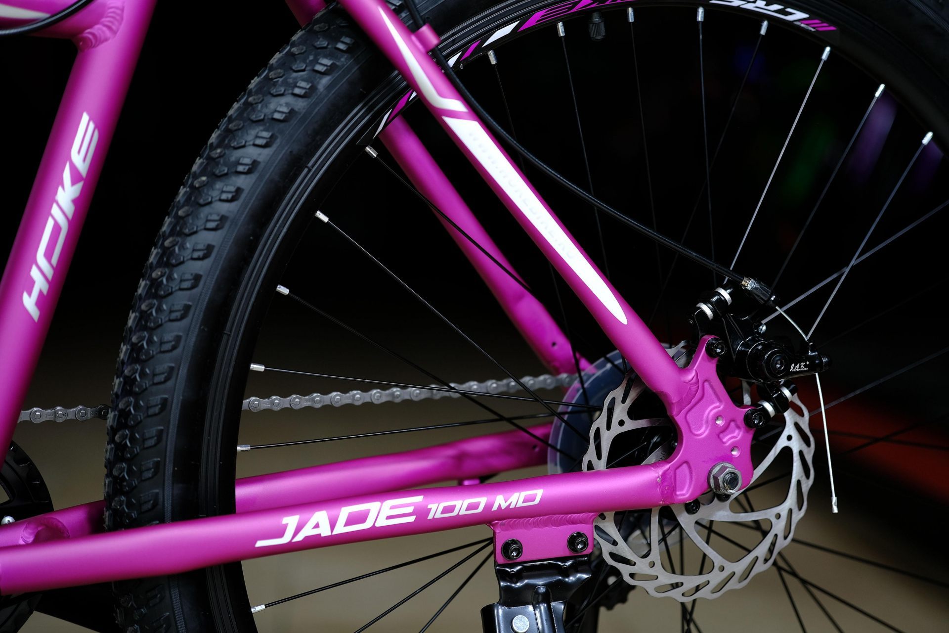 Тормоз дисковый механический JAK 160мм HOKE Jade 100 MD матовый фиолетовый-белый 17