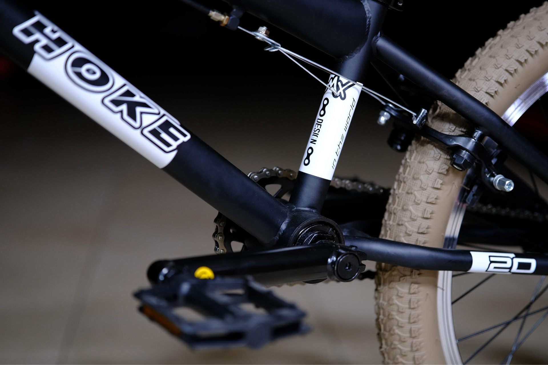 Тормоз U-Brake задний и V-Brake передний HOKE BMX Step L2 матовый чёрный