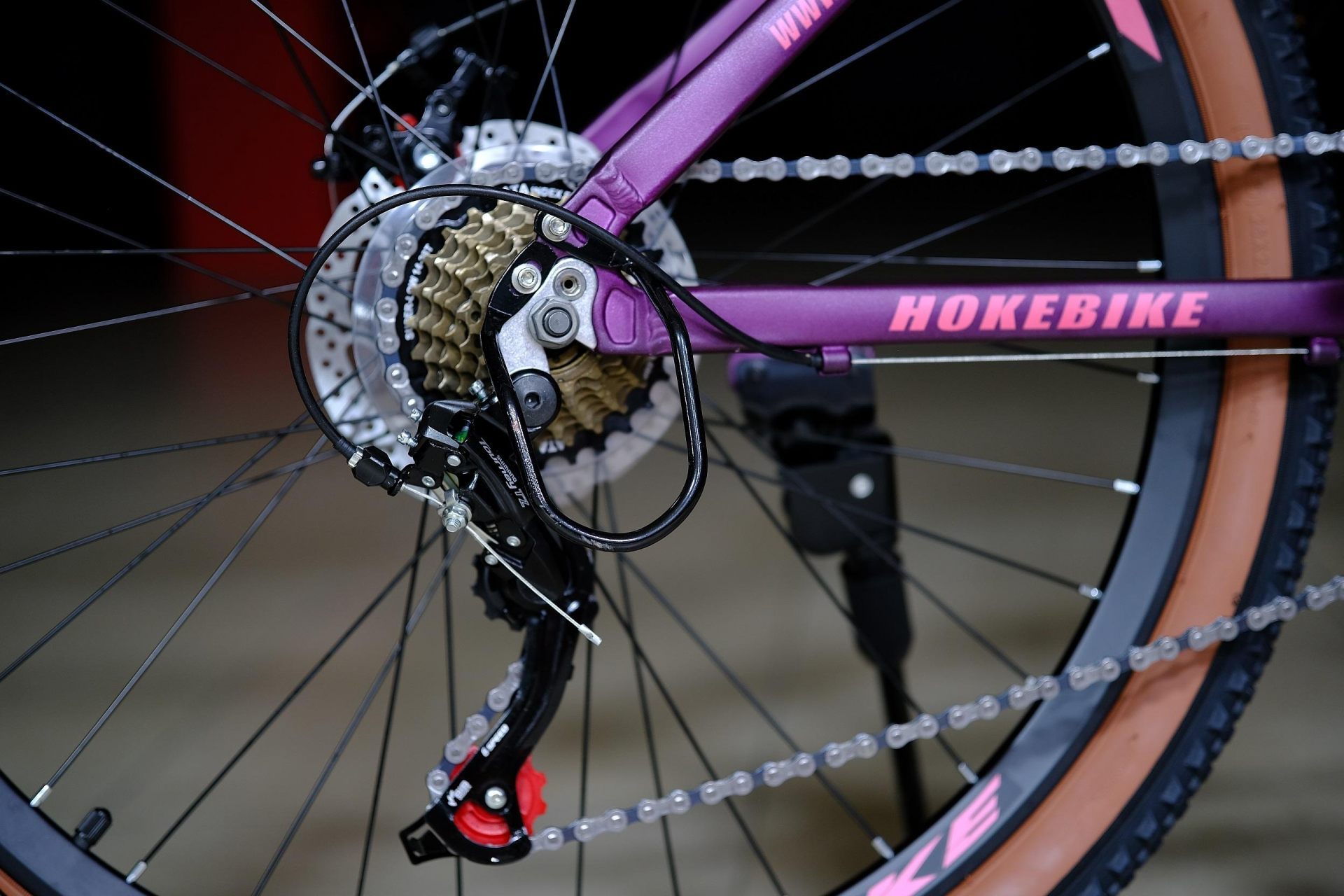 Задний переключатель Shimano Tourney TZ500 оригинал
 HOKE ONE WAY 26 матовый фиолетовый-розовый